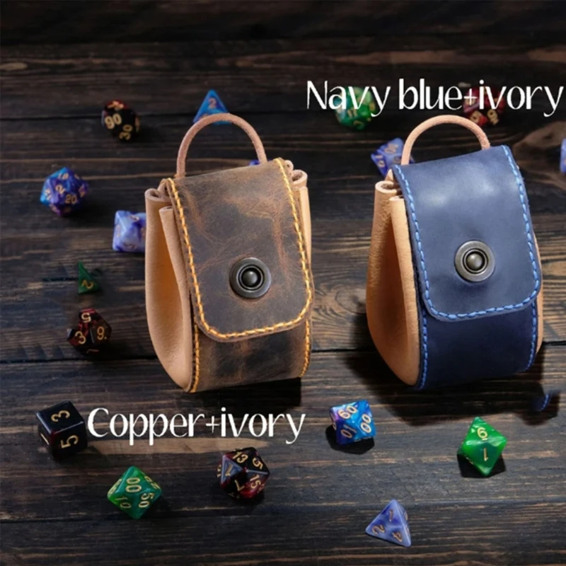 Y1UB Сумка для игральных костей из искусственной кожи Мини Портативная сумка