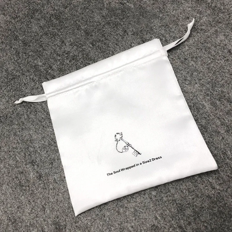 50 шт. атласные шелковые мешочки на шнурке для украшений косметики упаковки