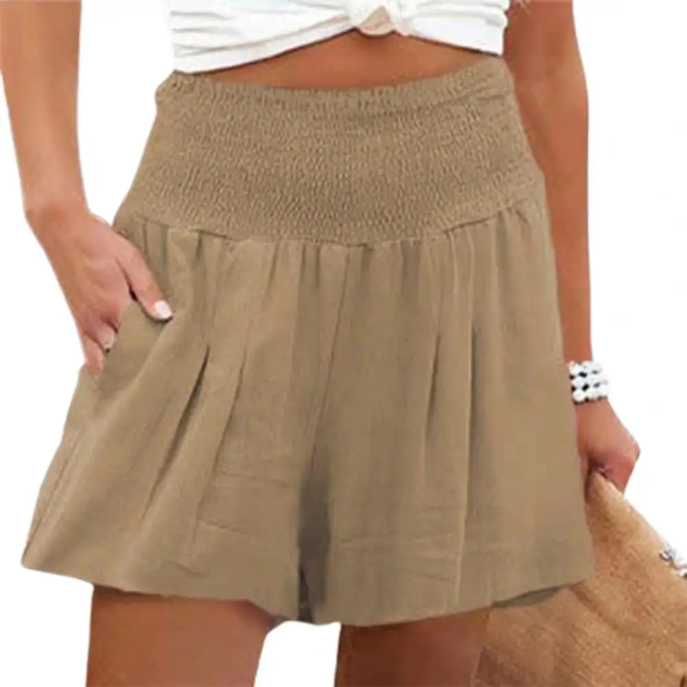 

New Women's Shorts Above Knee Length Loose Wide Leg Short Pants Woman Fashion Streetwear