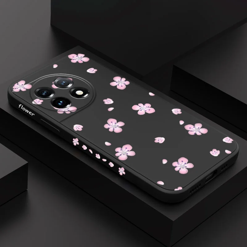

Flying Snowflakes Phone Case For Oneplus 11 11R 10 10R 10T 9R 9RT 9 8T 8 7 7T Pro 5G Liquid Silicone Cover