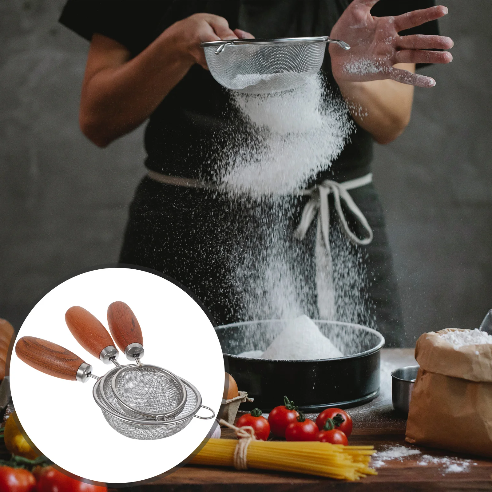 

Hand Strainer With Handle Soybean Milk Reusable Filtering Ladle Large Juicing Basket Spoon Juice Fine Mesh Small