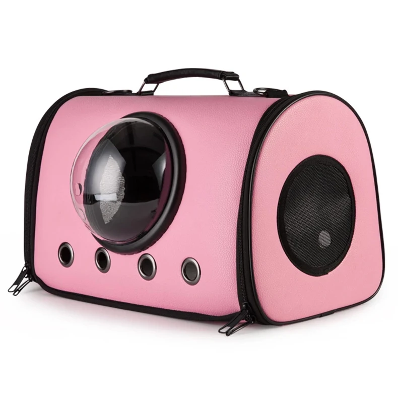 

High quality foldable transport portable breathable astronaut space capsule fashion tote carrying dog cat pet carrier handbag