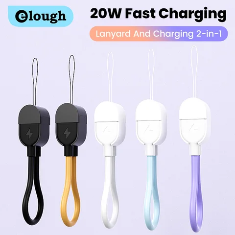 PD 60 Вт Кабель типа C — Type C для быстрой зарядки для Huawei Honor Xiaomi Брелок USB C — Lightning Кабель для iPhone 14