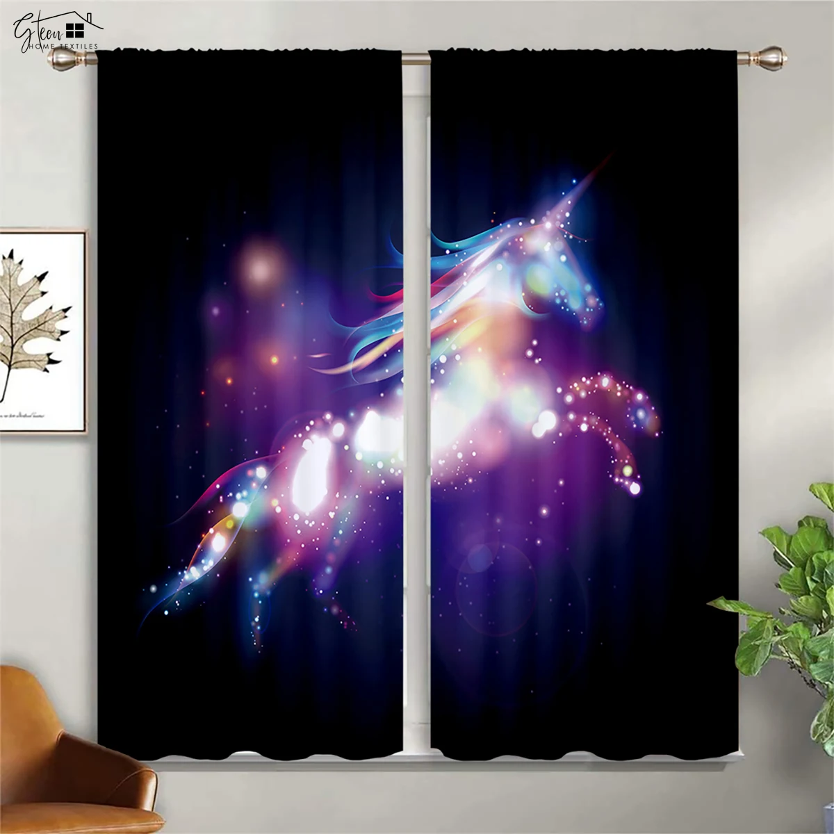 2 шт. декоративные шторы для окна с мультяшным принтом