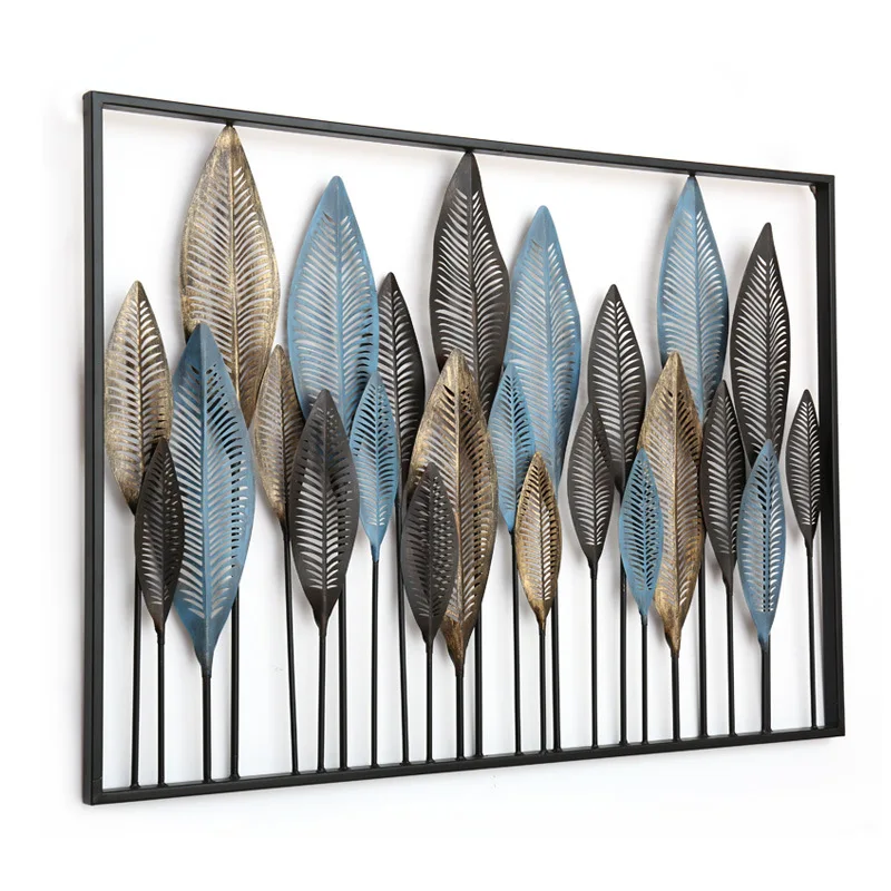 

American Country Bedroom Bedside Wall Decoration Living Room Three-dimensional Wall Decoration Mural Creative Wrought Iron Wall