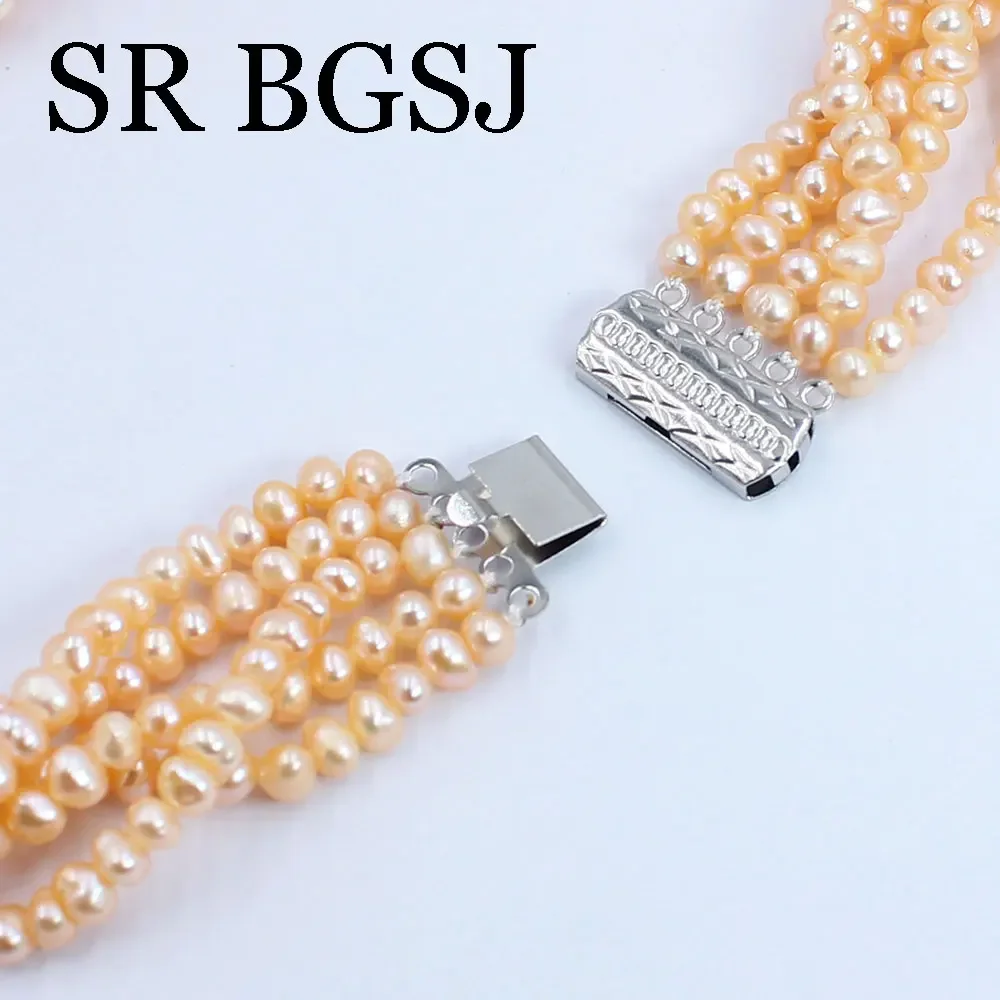 Ожерелье женское из натурального пресноводного жемчуга 4-5 мм 18 дюймов