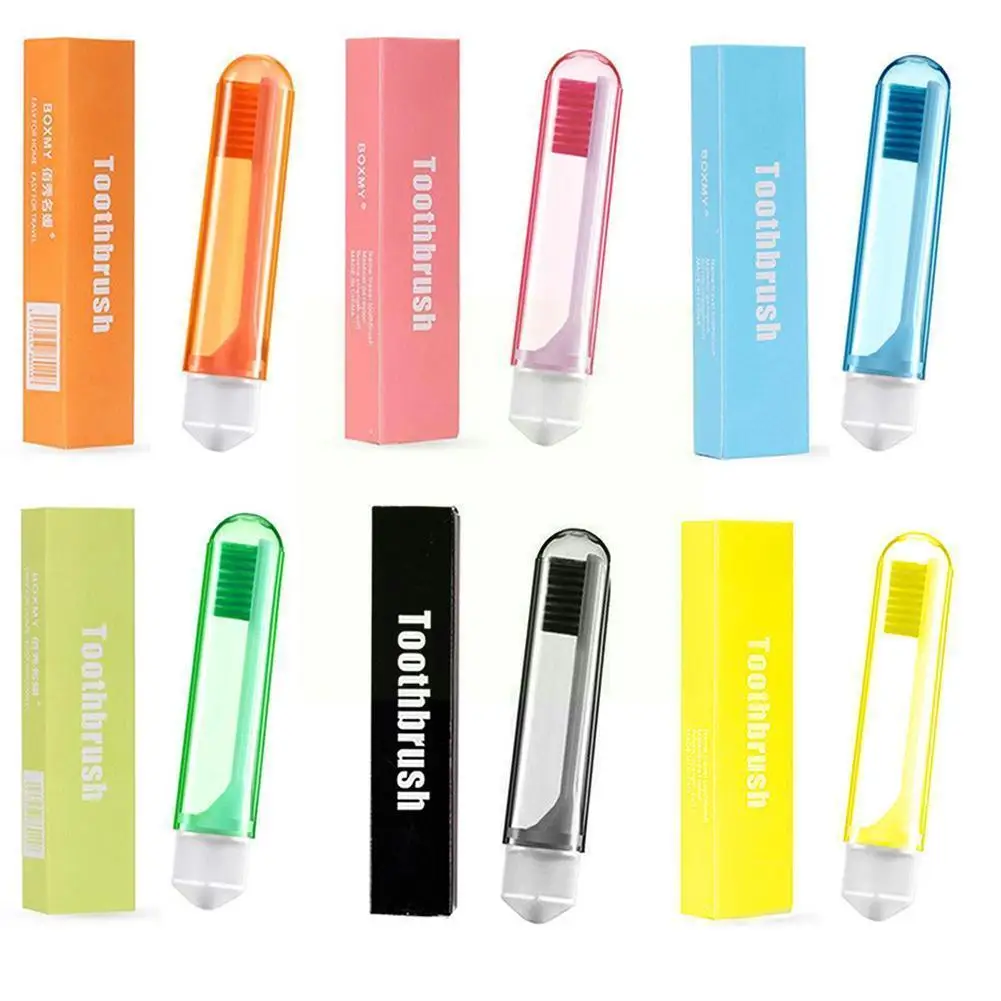 

1pcs Travel Portable Folding Toothbrush Super Soft Camping Outdoor Fold Hiking Take Teethbrush Travel Toothbrush To Bristle S8c4