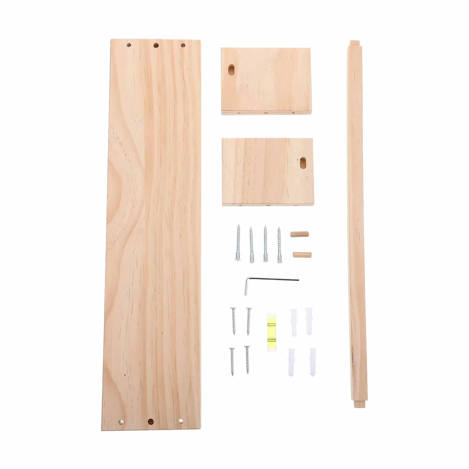 

1Set Multi-function Wall Stand Wooden Wall Rack Household Floating Shelf for Bedroom