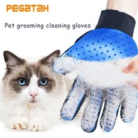 silicone pet cat dog glove grooming and care cat comb deshedding hair gloves animal bath cleaning comb for pet massage gloves