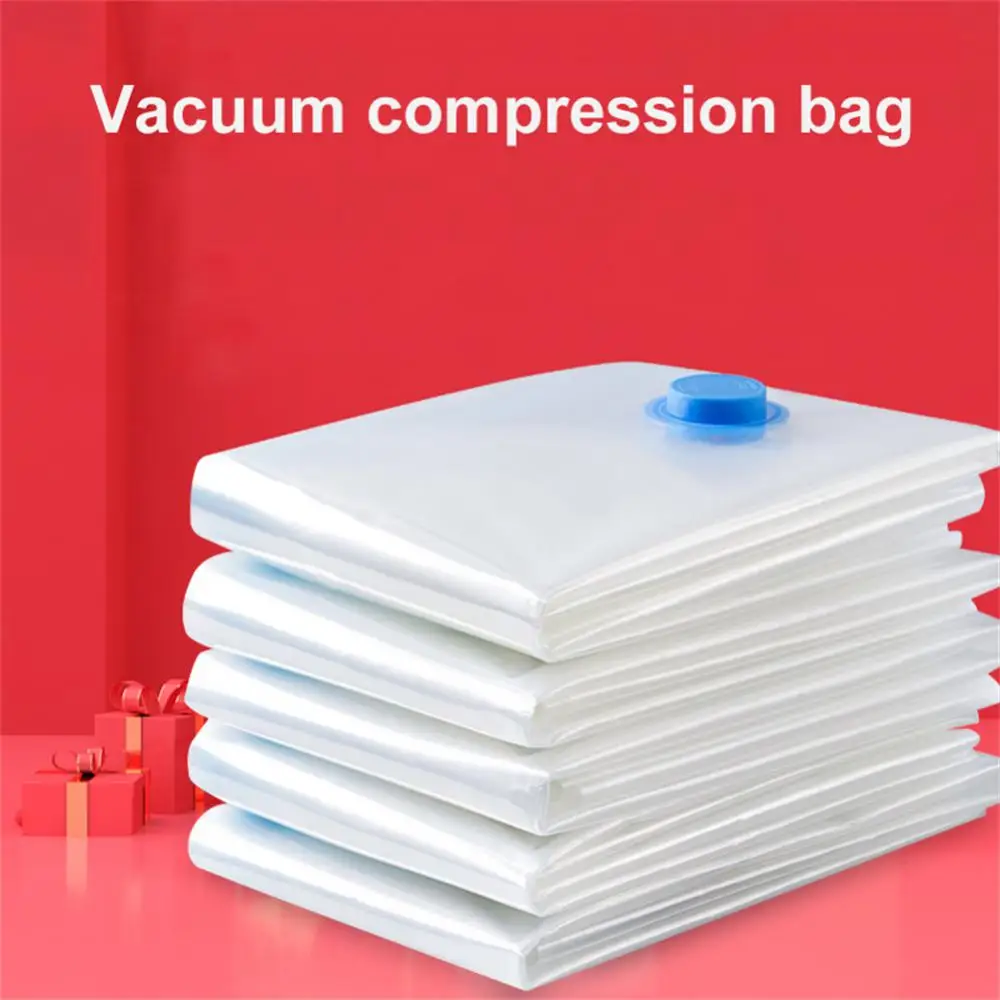 

Home Organizer Vacuum Bag Storage Bag Transparent Border Foldable Clothes Organizer Seal Compressed Travel Saving Bag Package