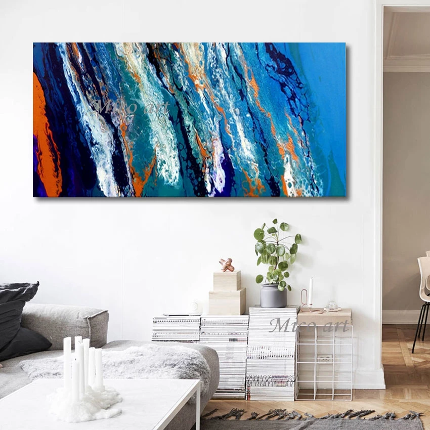 

Абстрактная Картина на холсте, художественные изделия, Прямая поставка от поставщика, новейший дизайн, красочные акриловые настенные карти...