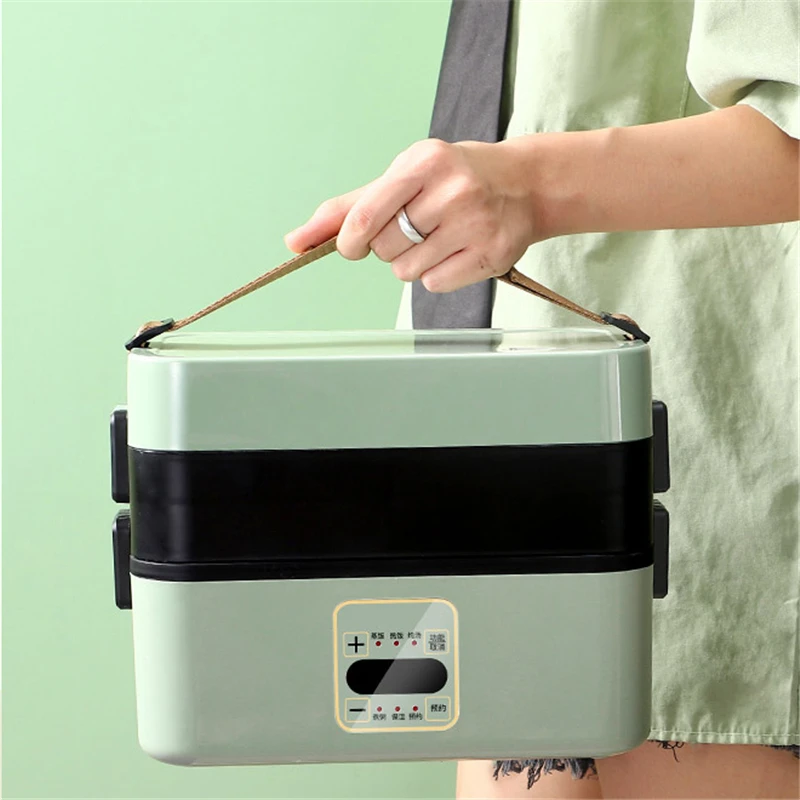 Ланч-бокс с электроподогревом 220 В 1/2 уровня контейнер для хранения еды