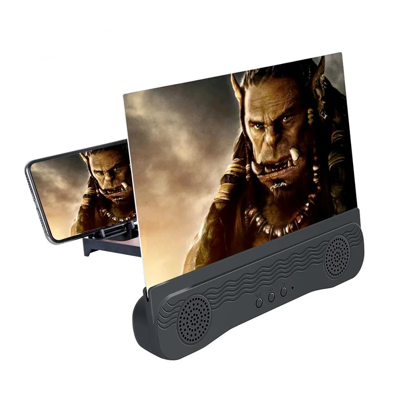 

New K8 Mobile Phone Screen Amplifier HD Double Speaker Mobile Phone Bracket Mobile Phone Screen Magnifier Mirror