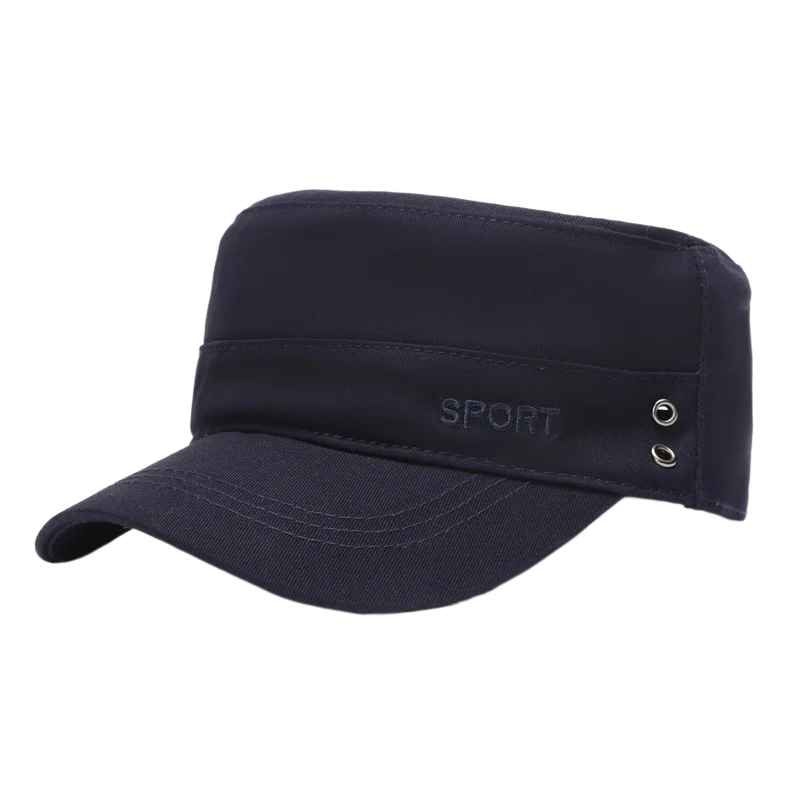 

Baseball Hats Fashionable Solid Color Men Women Fitted Army Military Cadet Cap