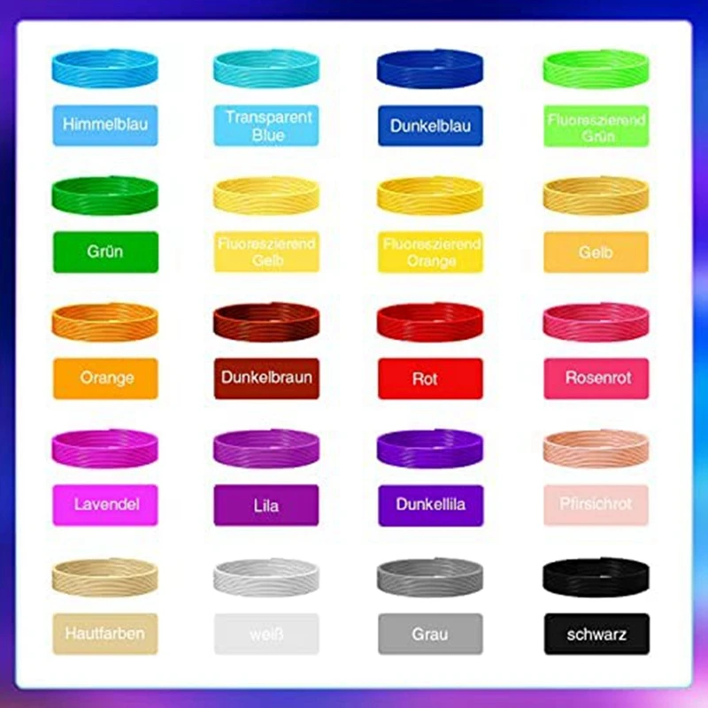 20Pie E 10 м каждый-3D Ручка PCL нить 1 75 мм 3D набор цветов для низких температур детская