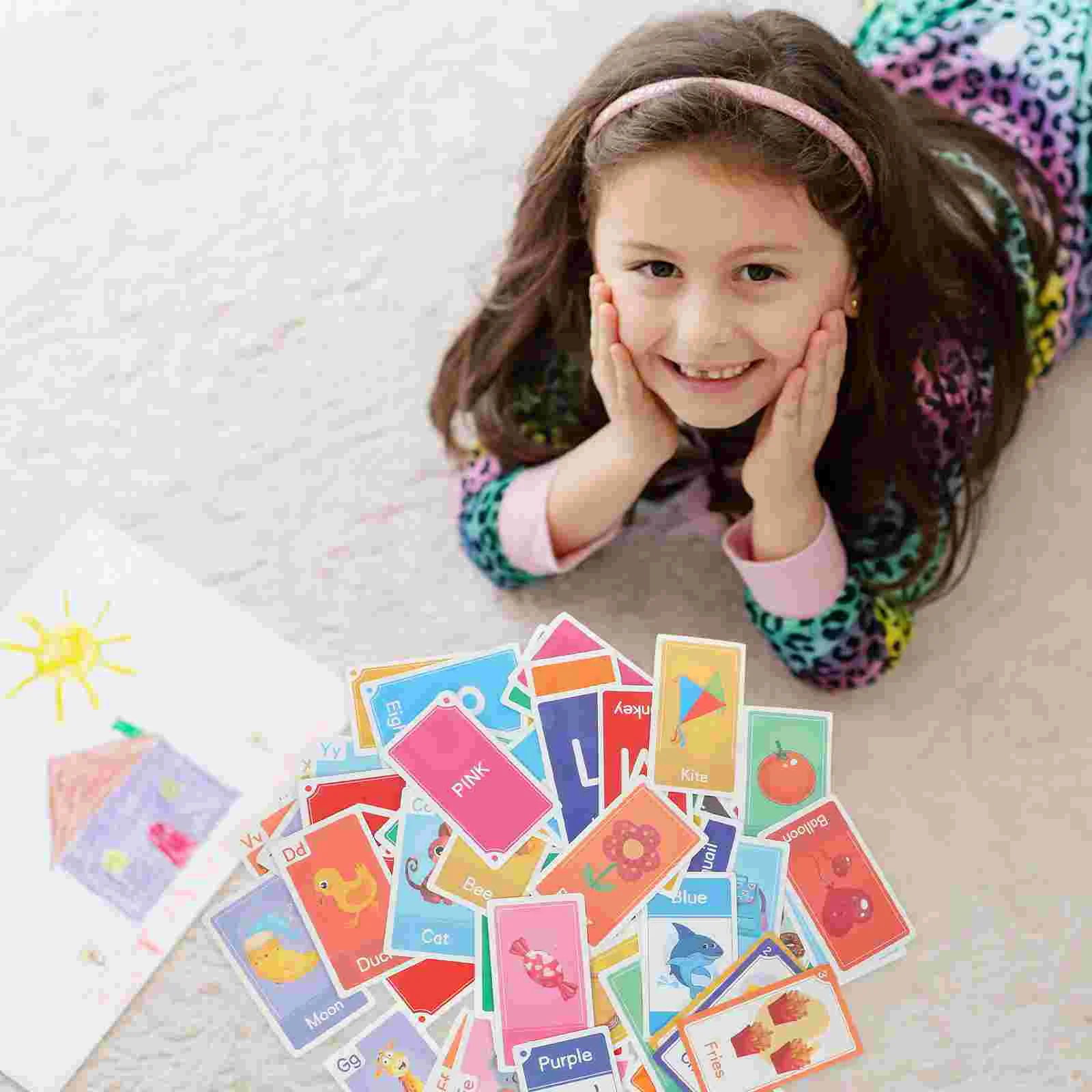 

Children Accessory Paper Kids Plaything Flash Cards English Learning Games Kindergarten