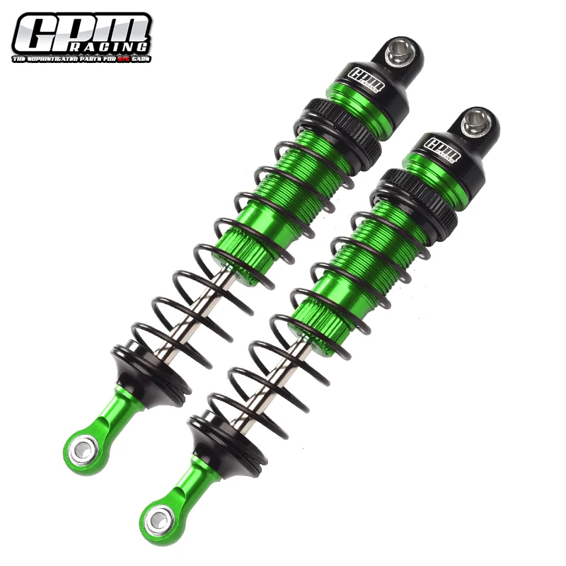 Алюминиевые передние регулируемые пружинные демпферы GPM (108 мм) для LOSI 1/10 Rock Rey