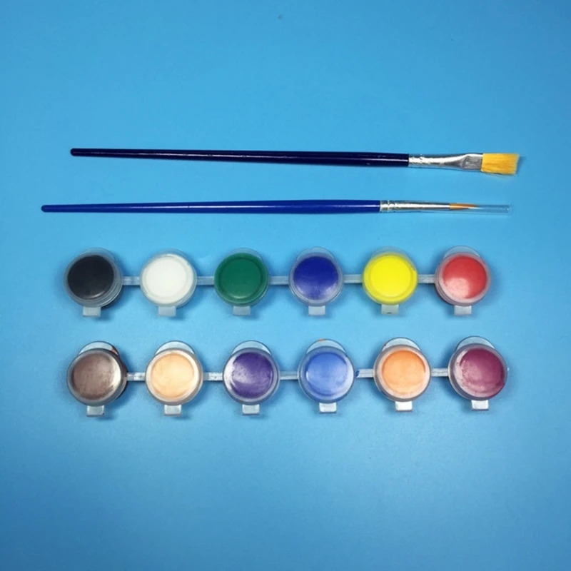 DXAB 6 цветов/12 цветов набор моющихся красок для детей DIY художественные поделки