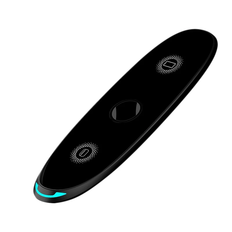 

Kuulaa 3 In 1 Wireless Charger 10W Wireless Charger Synchronous Wireless Fast Charging For Apple Watch/Iphone/Headset,Black