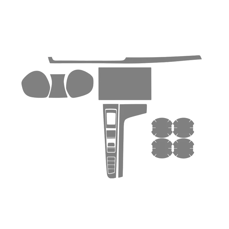 

For MG 6 MG6 2020-2022 TPU Transparent Protect Film Interior Sticker Center Console Navigator Screen Gear Panel Car Accessories