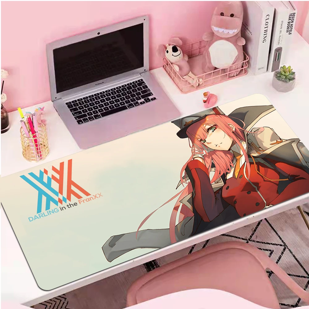 

Darling In The Franxx Mouse Pad 80x30 Computer Anime Mouse Mat Gaming Accessories HD Pattern Mousepad Gamer XXL Tapis De Souris