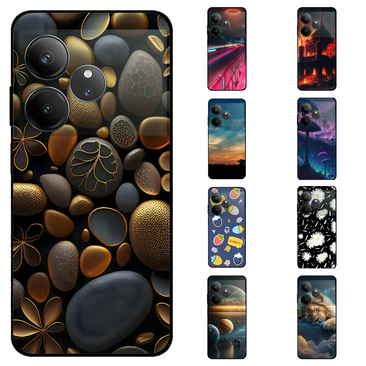 Аксессуары для Realme GT Neo6 SE GT6 Милая панда Ударопрочный силиконовый чехол Neo 6 бампер