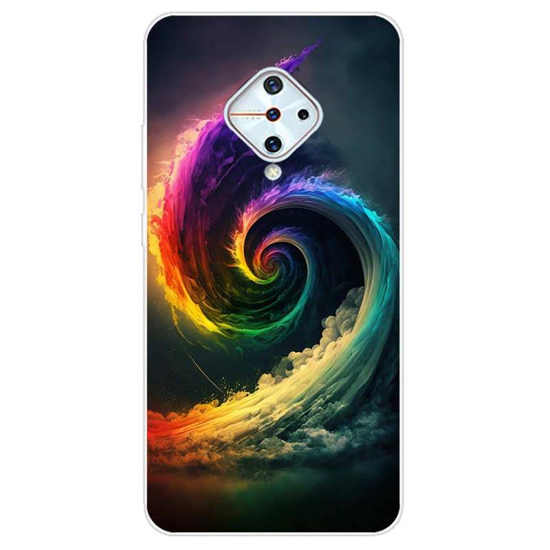 ДЛЯ vivo V17 Чехол Мягкий силиконовый чехол из ТПУ для телефона Vivo 1920 Coque v17 Россия S1 Pro