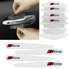 8 шт., автомобильные наклейки на дверные ручки для Audi Sline TT A1 A2 A3 A4 A5 A6 A7 A8 S3 S4 S5 S6 S7 S8 Q3 Q5 SQ5 Q7