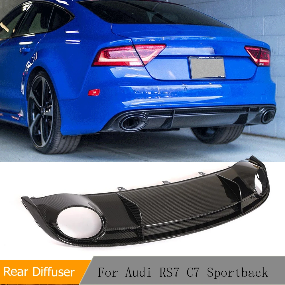 

Диффузор для заднего бампера Audi RS7 2014-2016, из углеродного волокна