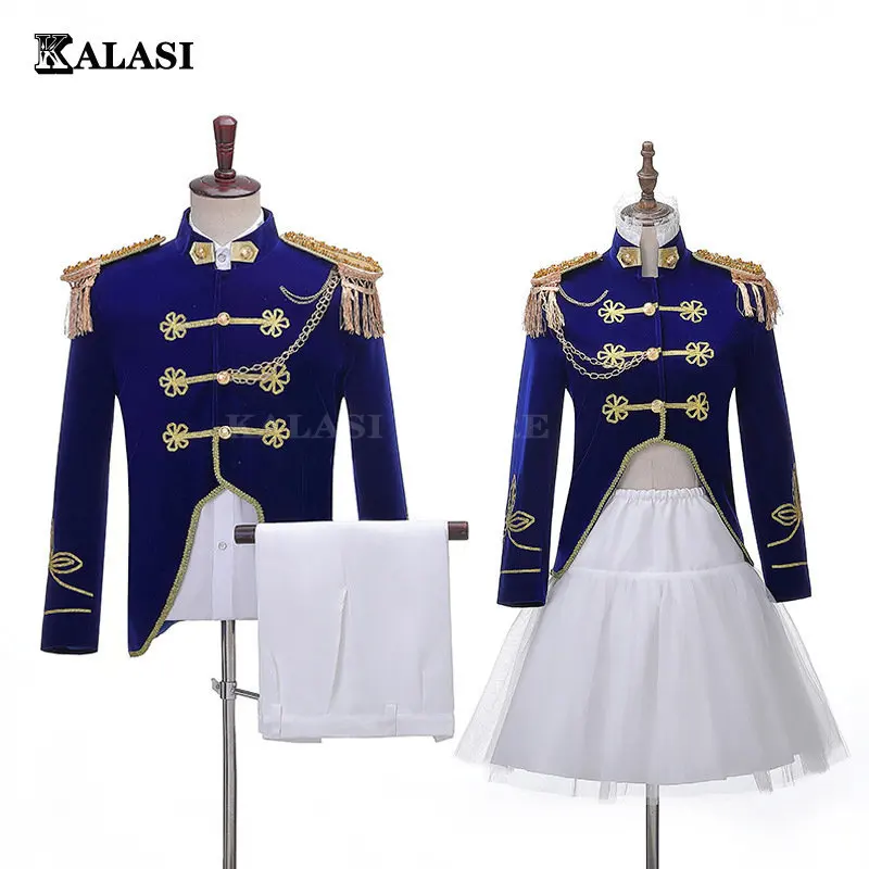 Bridegroom Blazer Suits Sailor Wedding Band Outfit Adult Halloween Victoria Prince Costume Military Captain Uniform For Men