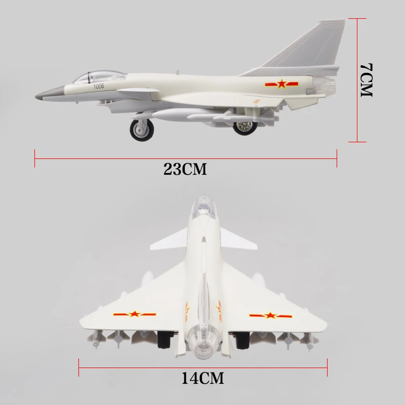 Модель самолета J10 из сплава модель имитация звука светильник металлическая с