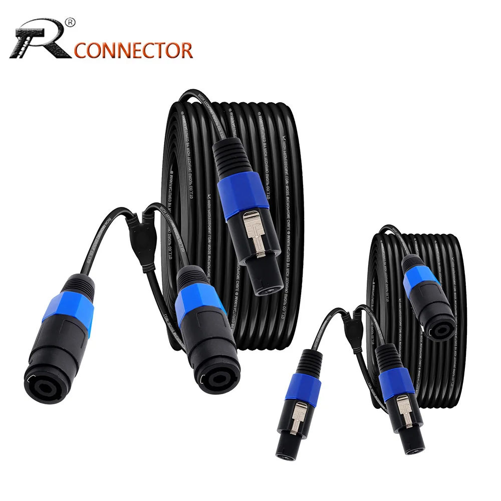Фото Разветвительный кабель Speakon, 1-2 разветвителя Y-кабели Speakon Breakout Шнур Speakon Female/Male to Dual M/F Audio Extension SOUND Line №1