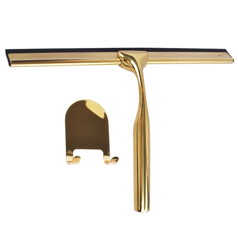 

2022 New Shower Squeegee Stainless Steel Glass Window Squeegees Non-Slip Blade Handle for Bathroom Door Mirror Car Glass with