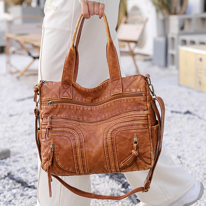 

Women's Multi-pockets Shoulder Bag New Fashion Portable Outdoor Travel Multi-function Large Capacity Handbags