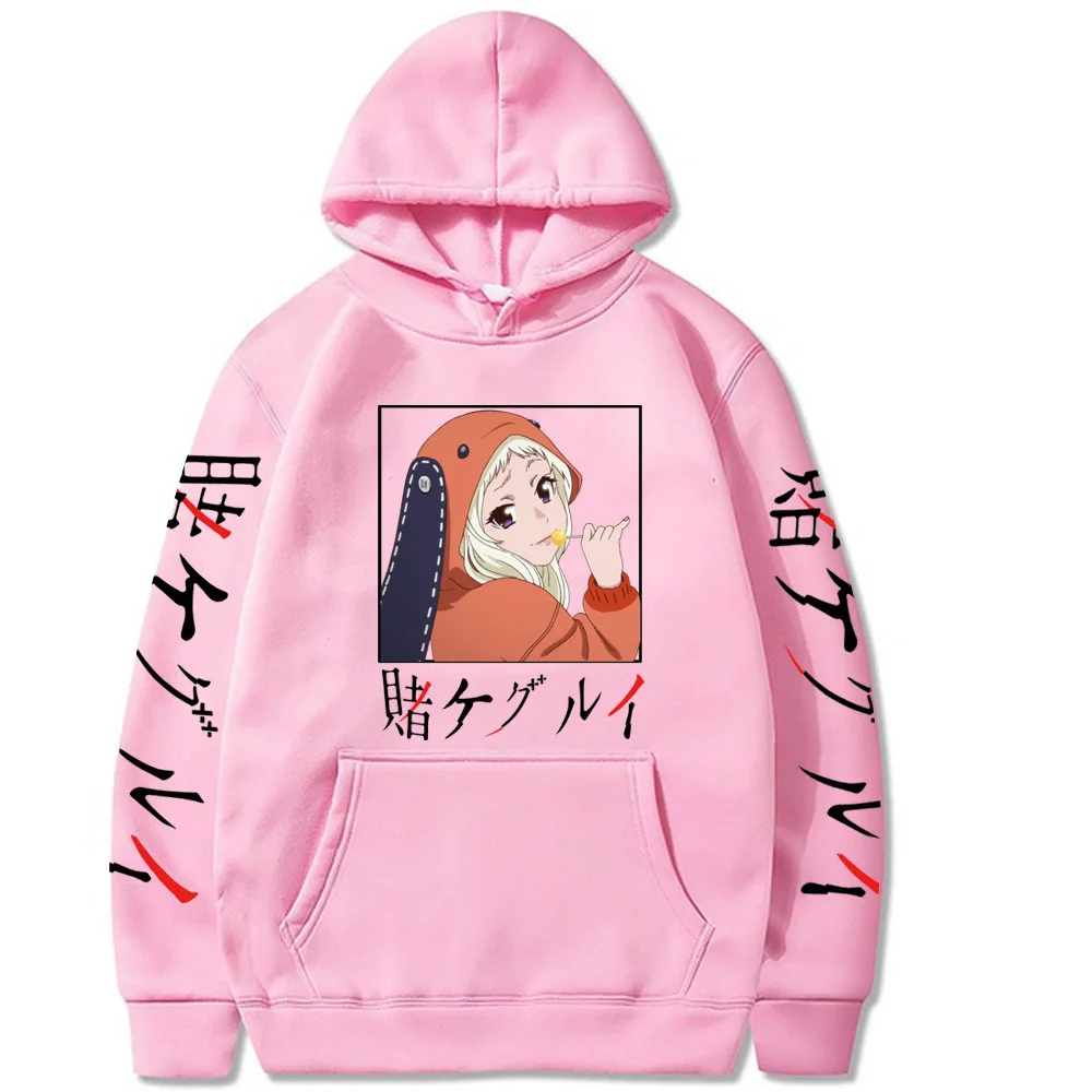 

Anime Kakegurui Twin Print Hoodie Casual Oversized Pullover Streetwear Sportswear Hip Hop Sweatshirts Cosplay Clothes Unisex