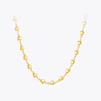 enfashion vintage connected hearts necklaces for women gold color necklace fashion jewelry stainless steel party collar p203190