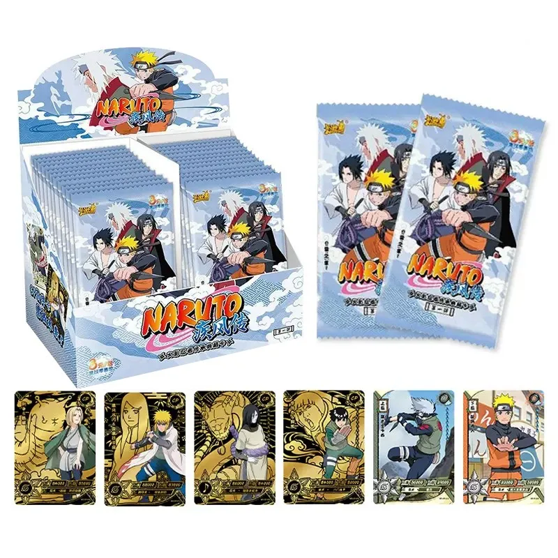 

Naruto Kayou Anime Figures Hero Card Uzumaki Uchiha Sasuke Character Card Collection Bronzing Barrage Flash Cards Boy Gifts