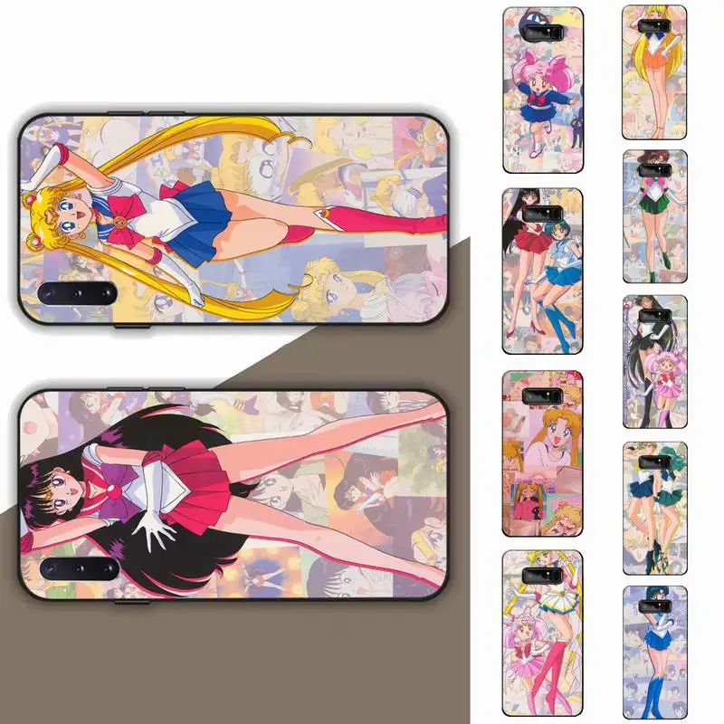 

BANDAI Sailor Moon Phone Case for Samsung Note 5 7 8 9 10 20 pro plus lite ultra A21 12 72