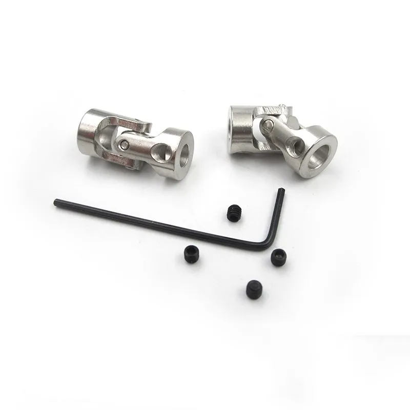 

2/3/3.17/4/5/6/6.35/8/10mm Boat Car Shaft Coupler Motor Connector Metal Universal Joint Coupling Rc Boat Car Metal Cardan Joint