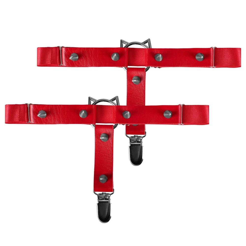 

Cosplay Leather Erotic Harness Fashion Goth Harness Bra Sexy Lingerie Body Bondage Dance Rave Wear Gothic Stockings Garter Belt