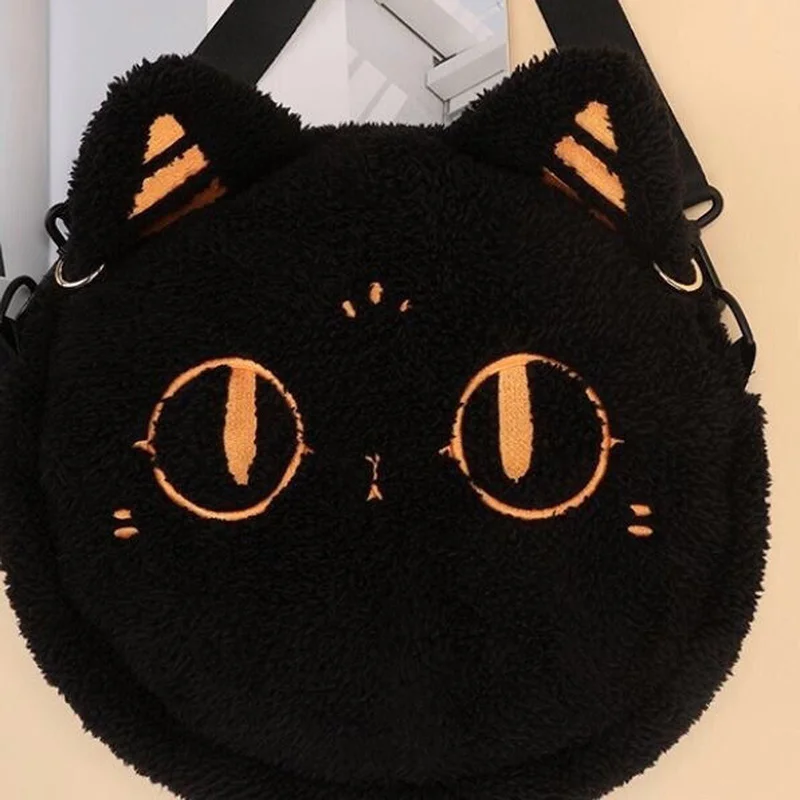 Xiuya Kawaii вышивка кошка сумка на плечо Симпатичная Корея Trendyol сумки через большая
