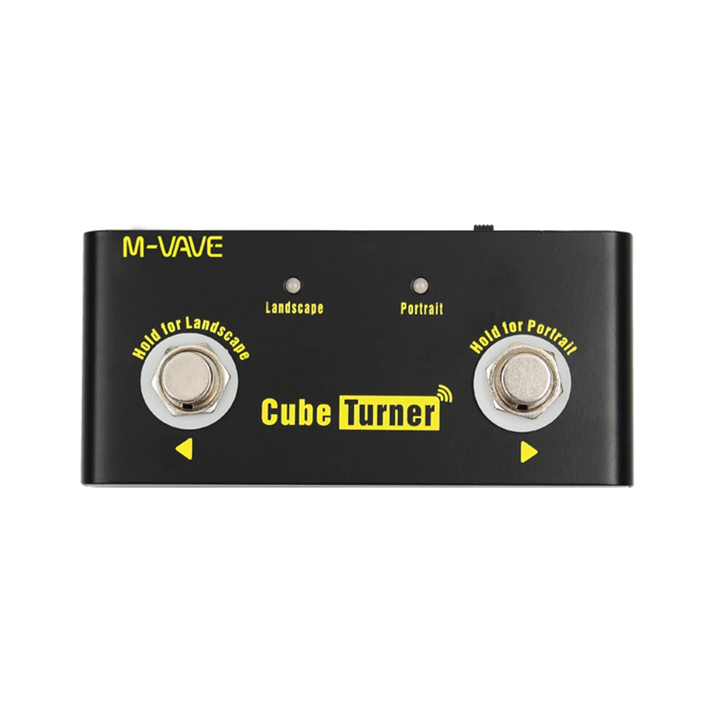 

Cube Turner Effect Pedal Bluetooth Wireless Page Turner For Smartphone Support Looper Guitar Pedal DC 5V 500mA Built-in Battery