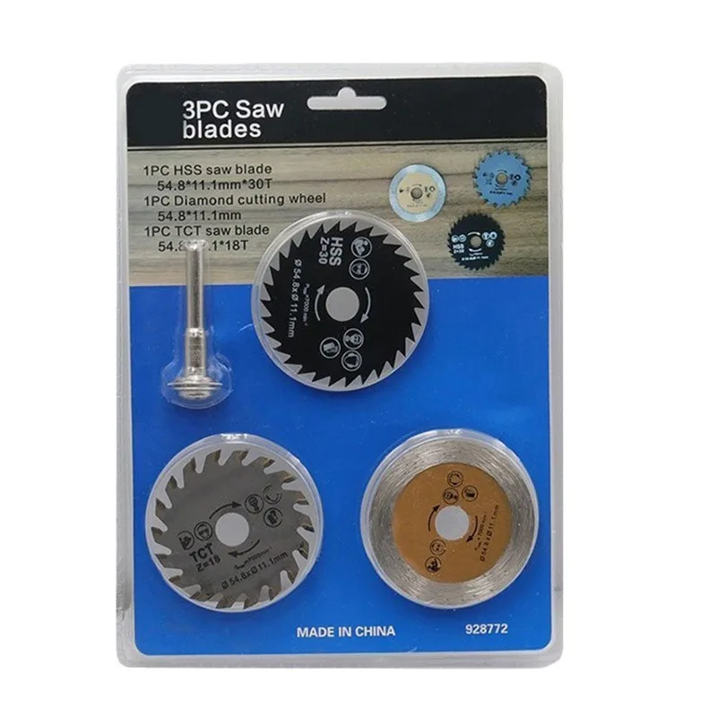 Высокоскоростные пилы из стали и металла набор 3 пил для деревообработки