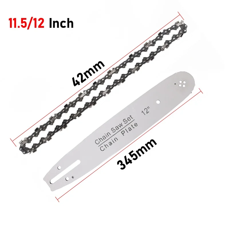 Цепная пила 12/16 дюйма или направляющая для полос, преобразующая угловую шлифовальную машинку в цепную пилу, деревообрабатывающий инструмент, детали для резки древесины и бензопилы