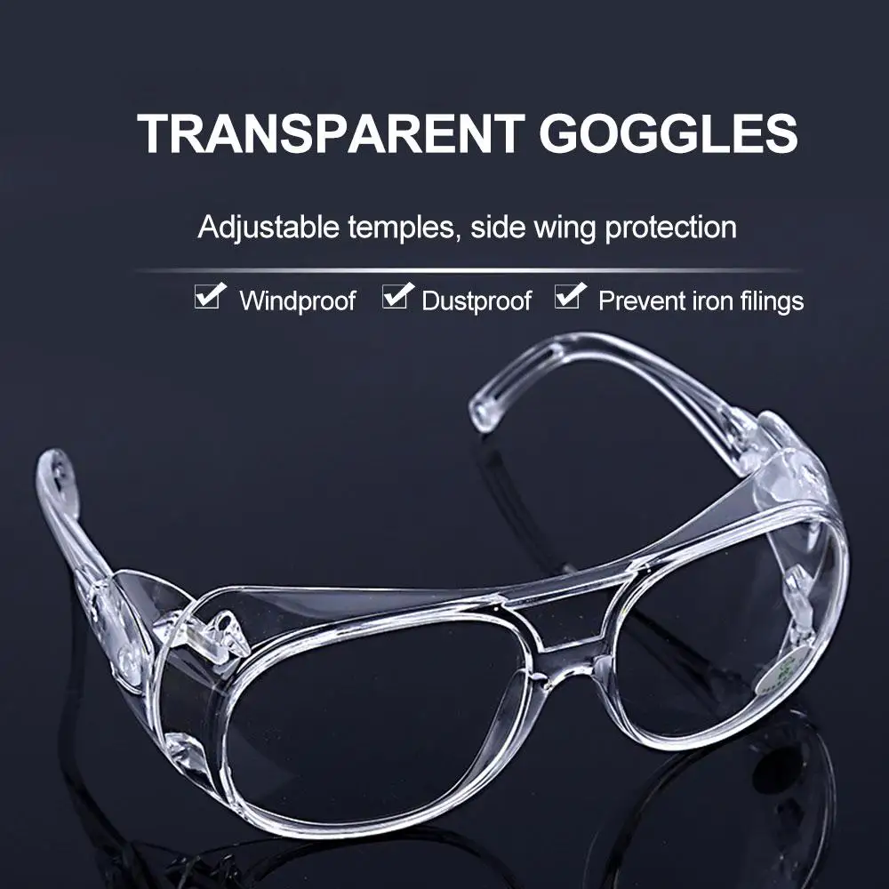 

1PC Transparent Safety Glasses Outdoor Transparent Goggles Motorcycle Windshield Sand Dust Ski Goggles Cycling Goggles