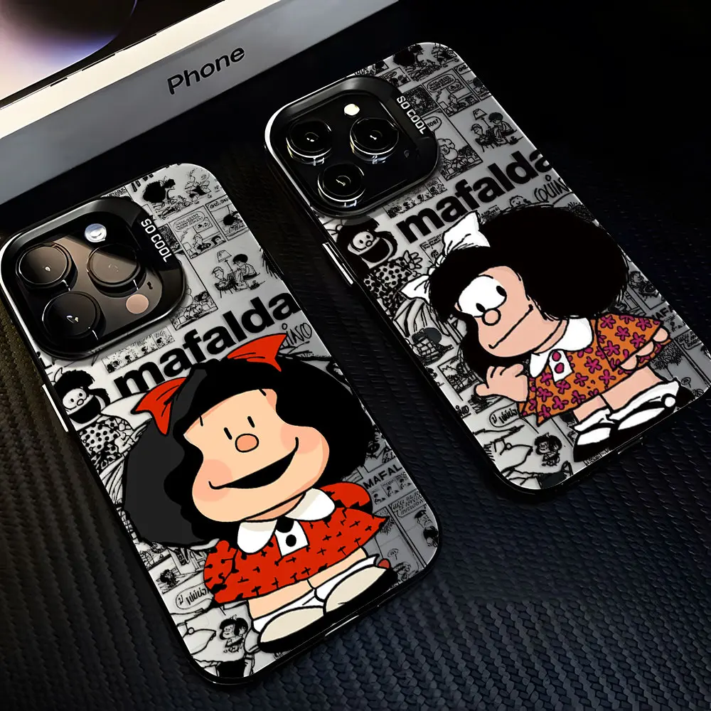 Чехол для телефона Cute Disneys M-Mafaldas Girl Xiaomi Redmi Note 7 8 9 9S 10 11 12 13 14 Pro Plus 4G 5G матовая задняя