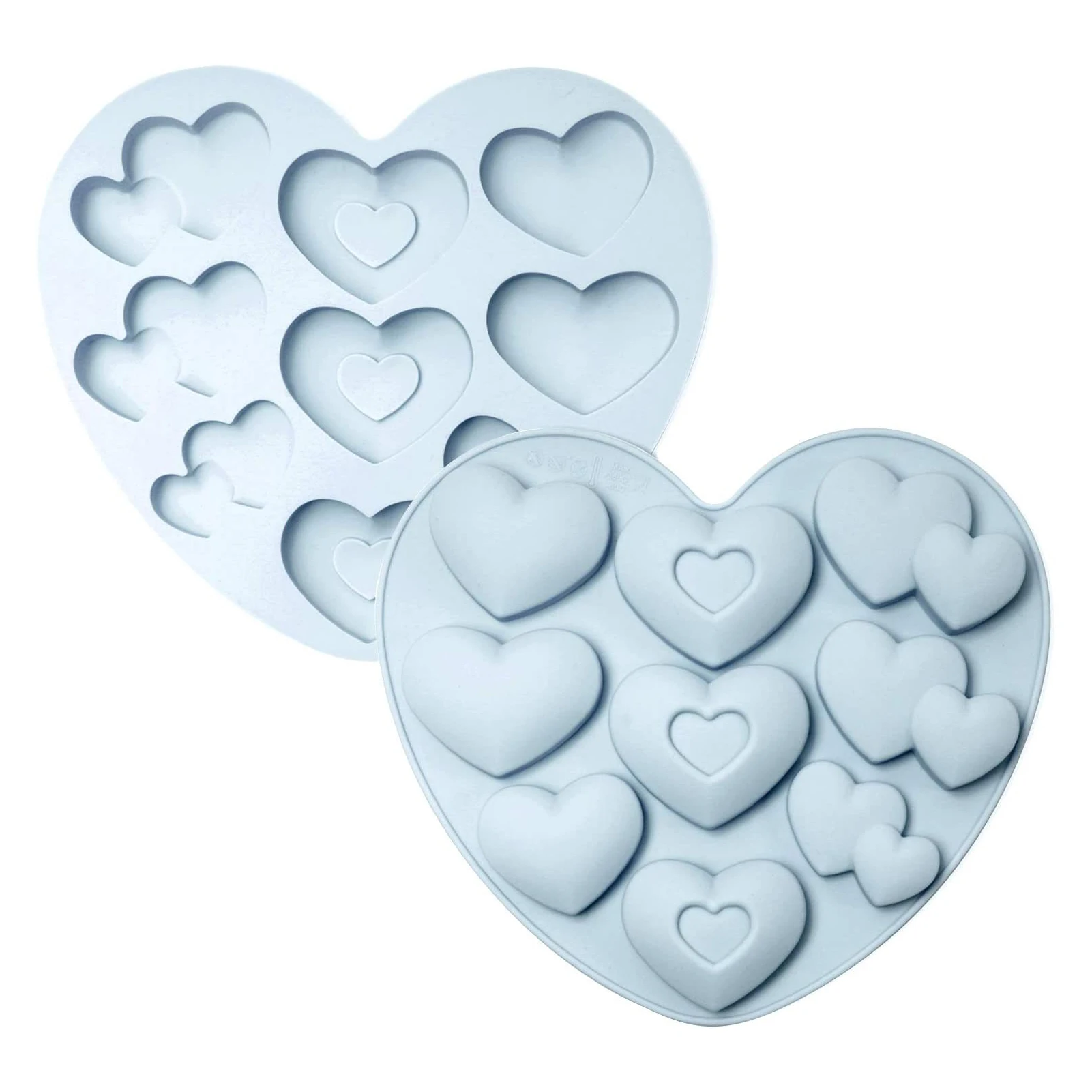 

Силиконовая 3D форма в форме сердца, форма «сделай сам» для выпечки, форма для шоколада, торта, желе, мусса, десерта с 9 отверстиями, кухонные принадлежности