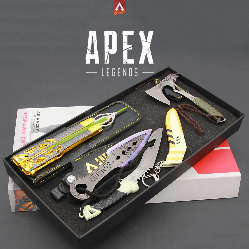 Apex Legends Octane набор талисман каната меч сплав Kunai Wraith память кинжал фигурка нож