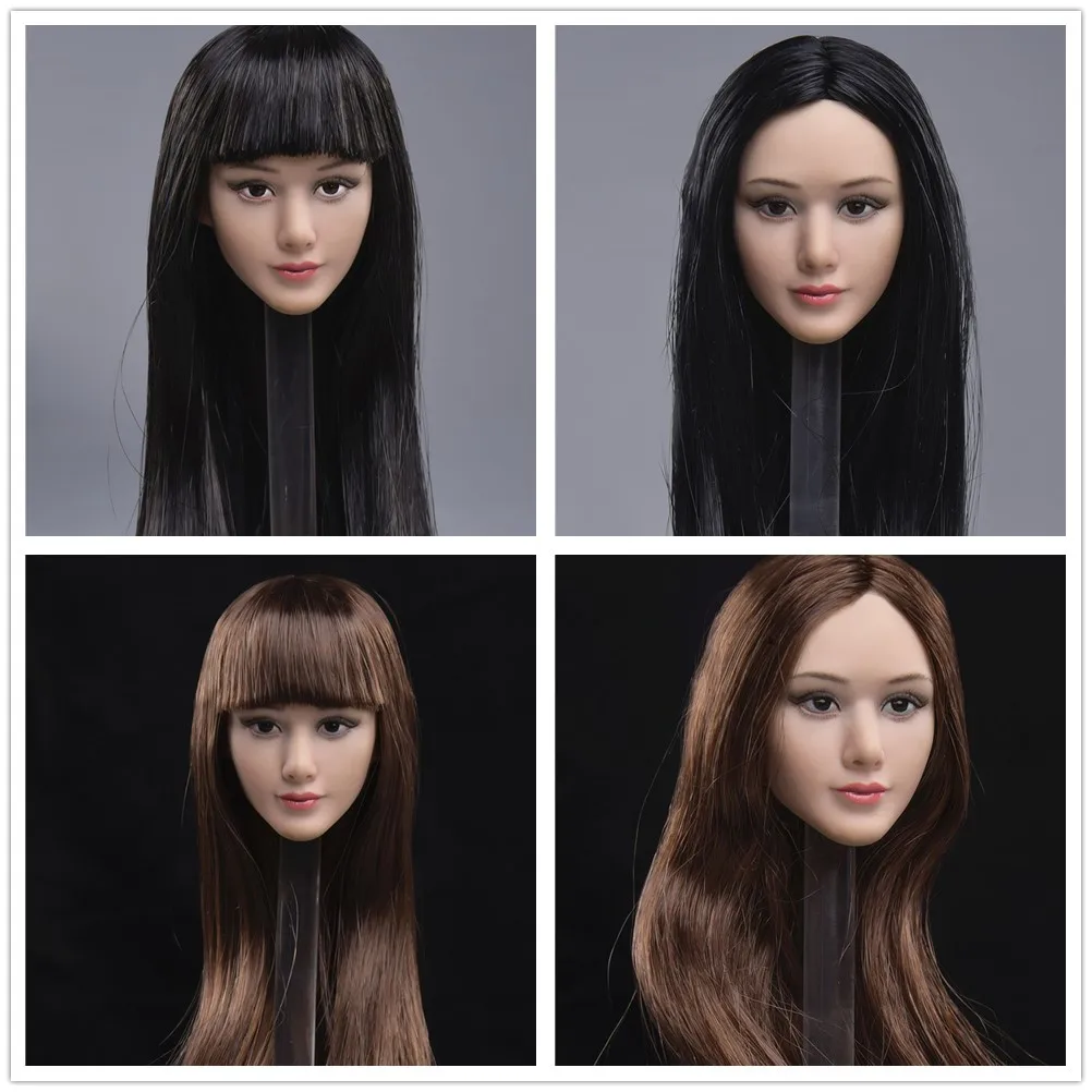 

JXTOYS-036 1/6 Scale Asian Beauty Girl Phil Head Sculpt For 12'' Female Action Figure Doll Toy