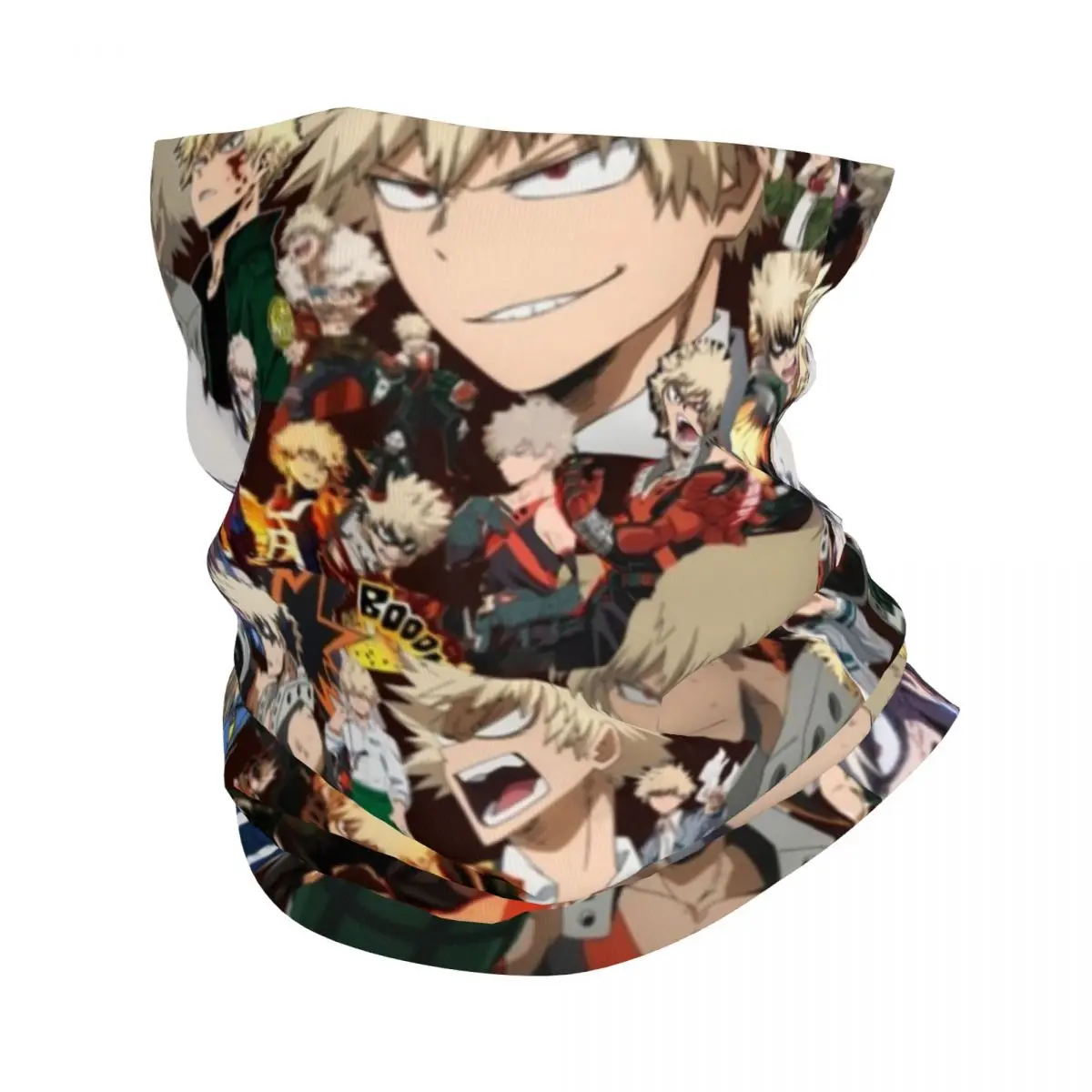 

My Hero Academia Bandana Neck Gaiter Do You Truly Bakugou Katsuki Mask Scarf Multifunctional Face Mask Hiking for Adult Winter